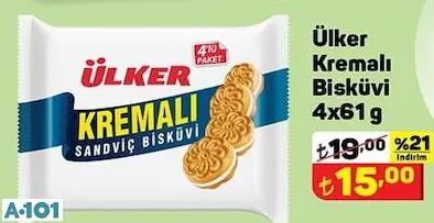 ÜLKER KREMALI BİSKÜVİ ÜLKER KREMALI BİSKÜVİ